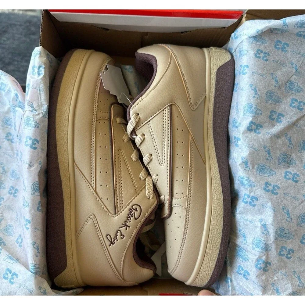 Patrick Ewing Rebound Orion Low Men’s Size 8 Irish Cream/Maroon Color way - Picture 5 of 8